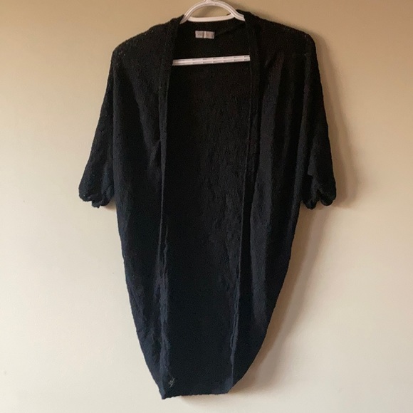 Black short sleeve cardigan - Picture 1 of 2
